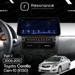 Магнітола Toyota Corolla 10 (E140, E150) (2006-2013) [Gray] Resonance L600 6/128 12.3" QLED, 360 (BMW Style) - Зображення 6