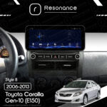 Магнітола Toyota Corolla 10 (E140, E150) (2006-2013) [Gray] Resonance L300 4/32 12.3" QLED, 360 (Mercedes-Benz Style) - Зображення 6