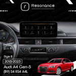 Магнітола Audi A4 Gen-5 (B9) S4 RS4 A4L (2015-2025) Resonance L300 4/32 10.33" QLED, 360 (Mercedes-Benz Style) - Зображення 6