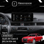 Магнітола Audi A4 Gen-5 (B9) S4 RS4 A4L (2015-2025) Resonance L300 4/32 10.33" QLED, 360 (Mercedes-Benz Style) - Зображення 7