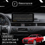 Магнітола Audi A4 Gen-5 (B9) S4 RS4 A4L (2015-2025) Resonance L300 4/32 10.33" QLED, 360 (Mercedes-Benz Style) - Зображення 9