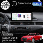 Магнітола Audi A4 Gen-5 (B9) S4 RS4 A4L (2015-2025) DUDU 5 10.33" 2K QLED, 4/32, 360 (Style A)