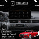 Магнітола Audi A4 Gen-5 (B9) S4 RS4 A4L (2015-2025) Resonance Ultra M4 (7862) 4/64, 12.3" QLED, 360 (Benz Style) - Зображення 6