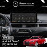 Магнітола Audi A4 Gen-5 (B9) S4 RS4 A4L (2015-2025) Resonance Ultra M4 (7862) 4/64, 12.3" QLED, 360 (Benz Style) - Зображення 9