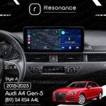 Магнітола Audi A4 Gen-5 (B9) S4 RS4 A4L (2015-2025) Resonance Ultra M6 (7862) 6/128, 12.3" QLED, 360 (Audi Style) - Зображення 8