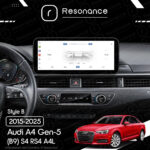 Магнітола Audi A4 Gen-5 (B9) S4 RS4 A4L (2015-2025) DUDU 7 12.3" 2K QLED, 6/64, 360 (Style B) - Зображення 6