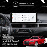 Магнітола Audi A4 Gen-5 (B9) S4 RS4 A4L (2015-2025) DUDU 7 12.3" 2K QLED, 6/64, 360 (Style B) - Зображення 9