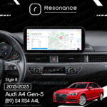 Магнітола Audi A4 Gen-5 (B9) S4 RS4 A4L (2015-2025) DUDU 7 12.3" 2K QLED, 6/64, 360 (Style B) - Зображення 10