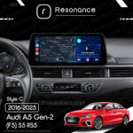 Магнітола Audi A5 Gen-2 (F5) S5 RS5 (2016-2025) Resonance L600 6/128 12.3" QLED, 360 (BMW Style) - Зображення 8