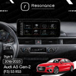 Магнітола Audi A5 Gen-2 (F5) S5 RS5 (2016-2025) Resonance L300 4/32 12.3" QLED, 360 (Mercedes-Benz Style) - Зображення 7
