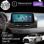 Магнітола Mitsubishi Lancer 10 (2007-2017) Resonance L600 6/128 10.33" QLED, 360 (BMW Style)