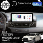 Магнітола Mitsubishi Lancer 10 (2007-2017) DUDU 7 10.33" 2K QLED, 6/64, 360 (Style B)