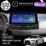Магнітола Mitsubishi Lancer 10 (2007-2017) Resonance Ultra M4 (7862) 4/64, 12.3" QLED, 360 (BMW Style)