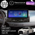 Магнітола Mitsubishi Lancer 10 (2007-2017) Resonance Ultra M4 (7862) 4/64, 12.3" QLED, 360 (Benz Style)