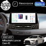 Магнітола Mitsubishi Lancer 10 (2007-2017) DUDU 6 12.3" 2K QLED, 8/128, 360 (Style C)