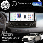 Магнітола Mitsubishi Lancer 10 (2007-2017) DUDU 7 12.3" 2K QLED, 6/64, 360 (Style B)