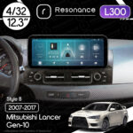 Магнітола Mitsubishi Lancer 10 (2007-2017) Resonance L300 4/32 12.3" QLED, 360 (Mercedes-Benz Style)