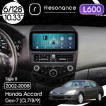 Магнітола Honda Accord 7 (2002-2008) Resonance L600 6/128 10.33" QLED, 360 (Mercedes-Benz Style)