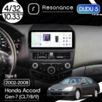 Магнітола Honda Accord 7 (2002-2008) DUDU 5 10.33" 2K QLED, 4/32, 360 (Style B)