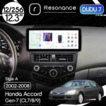 Магнітола Honda Accord 7 (2002-2008) DUDU 7 12.3" 2K QLED, 12/256, 360 (Style A)