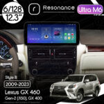 Магнітола Lexus GX 2 (J150) GX400, GX460 (2009-2023) Resonance Ultra M6 (7862) 6/128, 12.3" QLED, 360 (Benz Style)