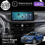 Магнітола Nissan Rogue 2 (T32) (2013-2020) Resonance L600 6/128 10.33" QLED, 360 (Audi Style)