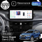 Магнітола Nissan Rogue 2 (T32) (2013-2020) DUDU 7 12.3" 2K QLED, 12/256, 360 (Style A)