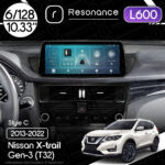 Магнітола Nissan X-Trail 3 (T32) (2013-2022) Resonance L600 6/128 10.33" QLED, 360 (BMW Style)