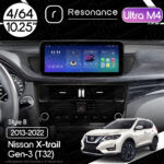 Магнітола Nissan X-Trail 3 (T32) (2013-2022) Resonance Ultra M4 (7862) 4/64, 10.25" QLED, 360 (Benz Style)