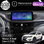 Магнітола Nissan X-Trail 3 (T32) (2013-2022) Resonance Ultra M6 (7862) 6/128, 10.25" QLED, 360 (BMW Style)
