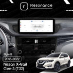 Магнітола Nissan X-Trail 3 (T32) (2013-2022) DUDU 7 10.33" 2K QLED, 6/64, 360 (Style B) - Зображення 7