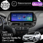 Магнітола Hyundai Santa Fe 3 (DM/NC) (2012-2020) Resonance Ultra M4 (7862) 4/64, 10.25" QLED, 360 (Audi Style)