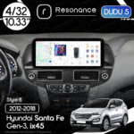 Магнітола Hyundai Santa Fe 3 (DM/NC) (2012-2020) DUDU 5 10.33" 2K QLED, 4/32, 360 (Style B)
