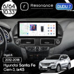 Магнітола Hyundai Santa Fe 3 (DM/NC) (2012-2020) DUDU 7 10.33" 2K QLED, 6/64, 360 (Style A)