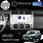 Магнітола Toyota FJ Cruiser (2006-2022) [Ver. 2] DUDU 7 12.3" 2K QLED, 6/64, 360 (Style A)