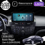 Магнітола Buick Regal 5 (G09/ZG09) (2008-2013) Resonance L600 6/128 10.33" QLED, 360 (Audi Style)