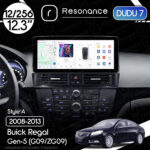 Магнітола Buick Regal 5 (G09/ZG09) (2008-2013) DUDU 7 12.3" 2K QLED, 12/256, 360 (Style A)