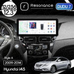 Магнітола Hyundai i45 (2009-2014) DUDU 7 12.3" 2K QLED, 12/256, 360 (Style A)