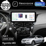 Магнітола Hyundai i45 (2009-2014) DUDU 7 12.3" 2K QLED, 12/256, 360 (Style B)