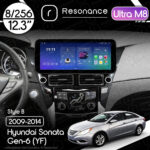 Магнітола Hyundai Sonata 6 (2009-2014) Resonance Ultra M8 (7862) 8/256, 12.3" QLED, 360 (Benz Style)