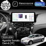 Магнітола Hyundai Sonata 6 (2009-2014) DUDU 7 12.3" 2K QLED, 6/64, 360 (Style C)