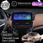 Магнітола Chevrolet Cruze Gen-1 (J300) (2008-2014) Resonance Ultra M6 (7862) 6/128, 10.25" QLED, 360 (Benz Style)