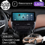 Магнітола Chevrolet Cruze Gen-1 (J300) (2008-2014) Resonance L600 6/128 12.3" QLED, 360 (Mercedes-Benz Style)
