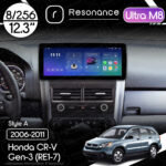 Магнітола Horda CR-V Gen-3 (RE1-5, RE7) (2006-2011) Resonance Ultra M8 (7862) 8/256, 12.3" QLED, 360 (Audi Style)