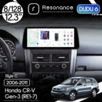 Магнітола Horda CR-V Gen-3 (RE1-5, RE7) (2006-2011) DUDU 6 12.3" 2K QLED, 8/128, 360 (Style C)
