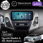 Магнітола Hyundai Elantra 5, Avant, i35 (MD/UD/JK FL) (2013-2016) Resonance L600 6/128 10.33" QLED, 360 (Mercedes-Benz Style)