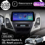 Магнітола Hyundai Elantra 5, Avant, i35 (MD/UD/JK FL) (2013-2016) Resonance Ultra M6 (7862) 6/128, 10.25" QLED, 360 (BMW Style)