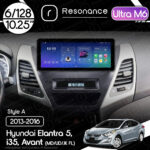 Магнітола Hyundai Elantra 5, Avant, i35 (MD/UD/JK FL) (2013-2016) Resonance Ultra M6 (7862) 6/128, 10.25" QLED, 360 (Audi Style)