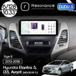 Магнітола Hyundai Elantra 5, Avant, i35 (MD/UD/JK FL) (2013-2016) DUDU 5 10.33" 2K QLED, 6/128, 360 (Style B)