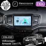 Магнітола Volkswagen Amarok 1 FL (2016-2022) Resonance Ultra T100 2/32, 10" IPS (CarPlay)